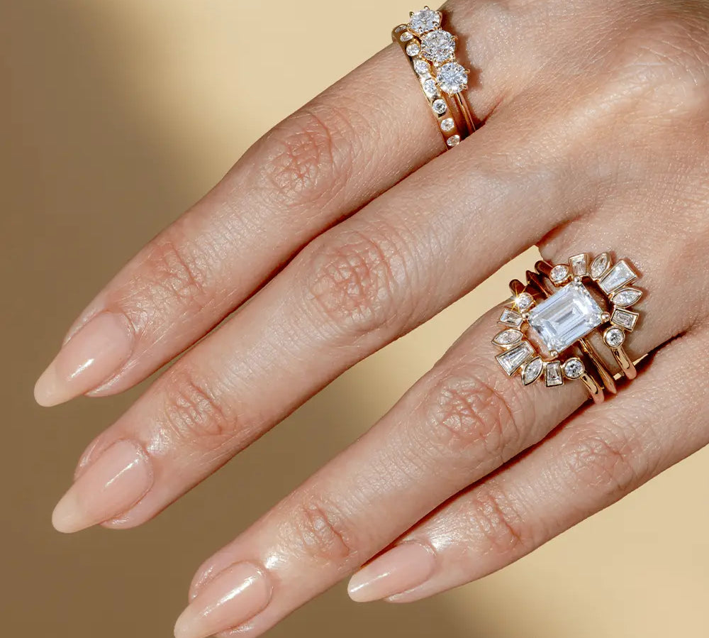 White Diamond Burnished Teddy Band - 2.5mm - Marrow Fine