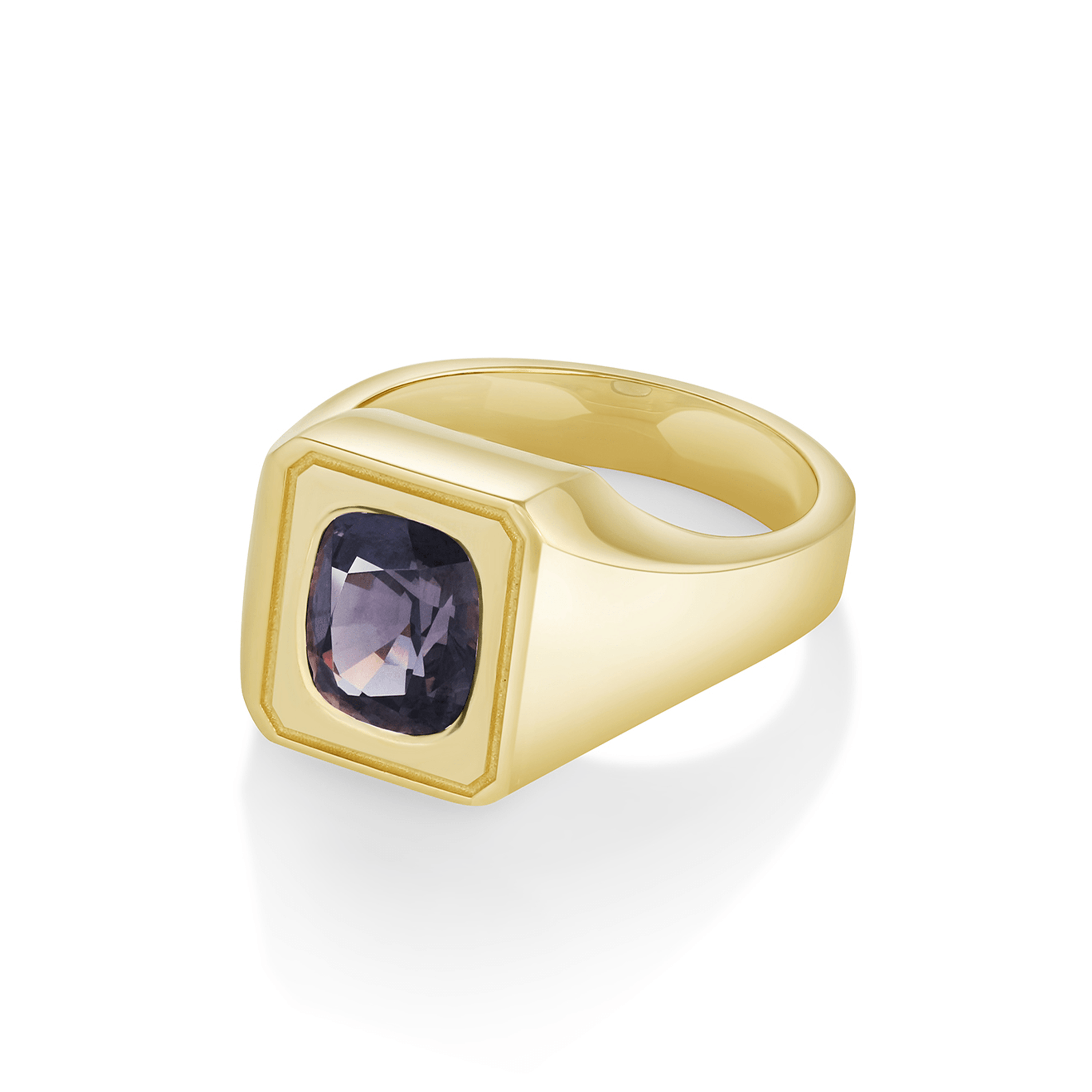 Marrow Fine Jewelry Men's Color Change Spinel Signet Ring