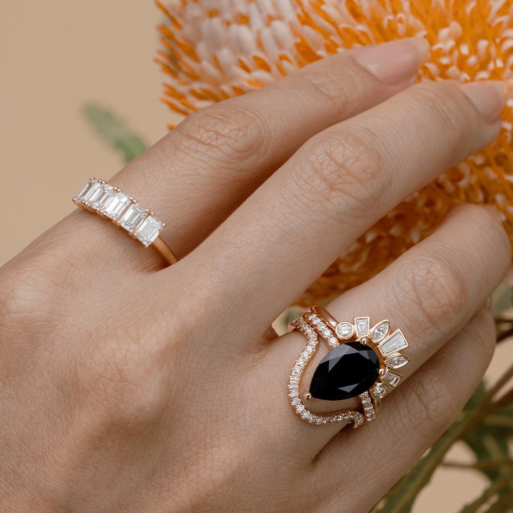 White Diamond Victoria Bezel Ballerina Band - Marrow Fine