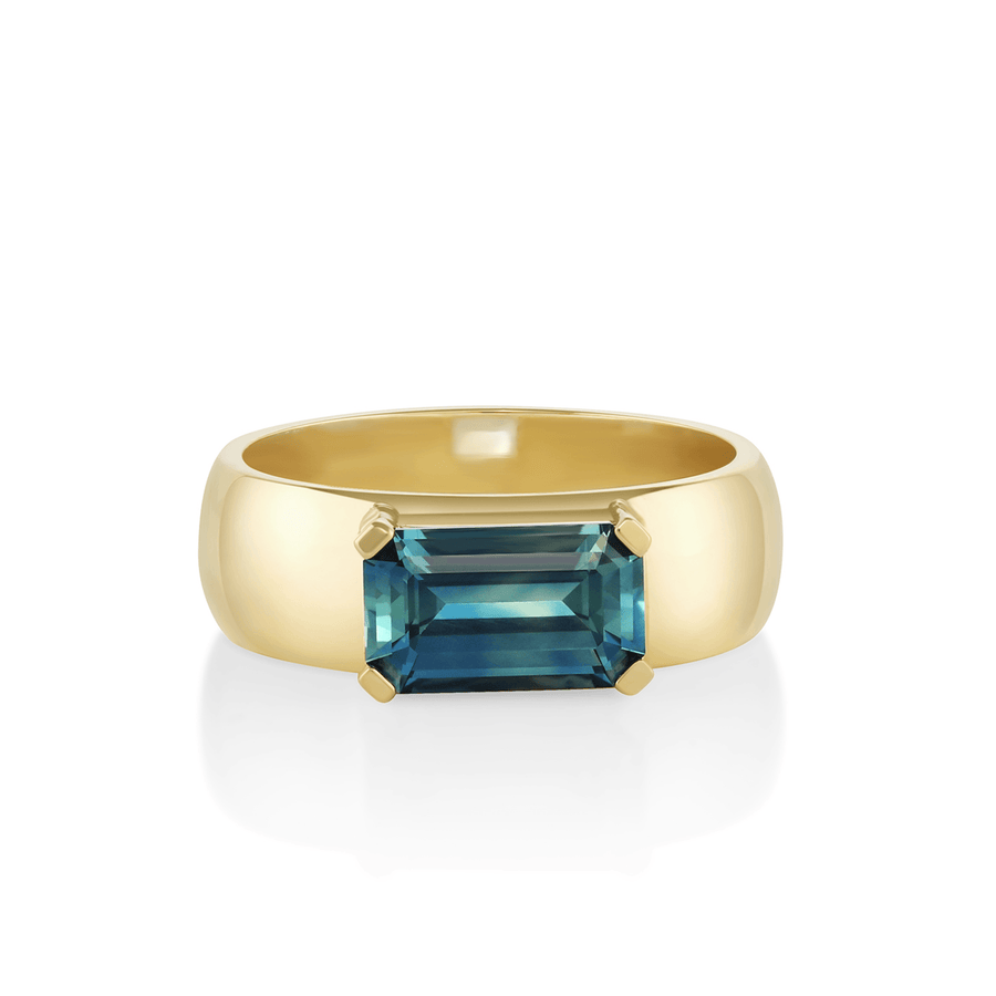 2.13ct Teal Sapphire Elodie Ring [YELLOW GOLD]