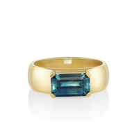 2.13ct Teal Sapphire Elodie Ring [YELLOW GOLD]